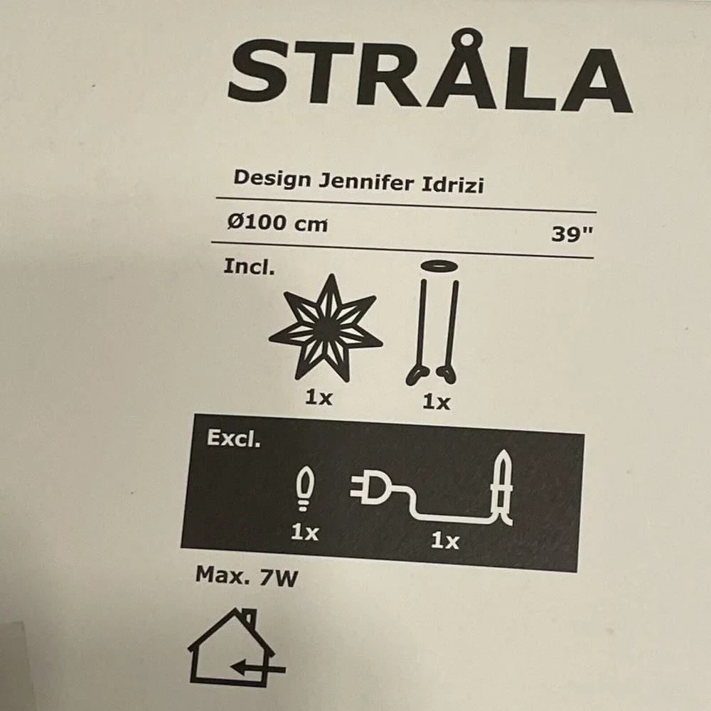 Ikea STRALA Star pendant lamp shade Jennifer Idrizi 39